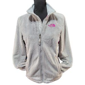 The North Face Gray Pink Trim Full Zip Jacket - Women's Small